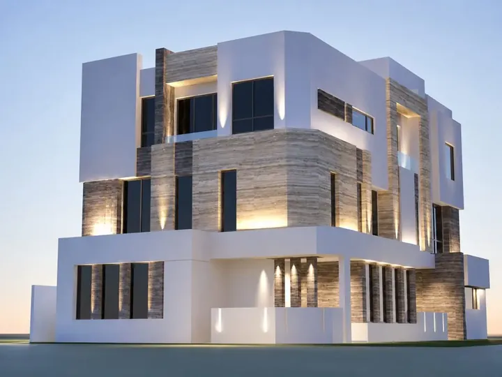 مشروع سكني بتشطيب حجري